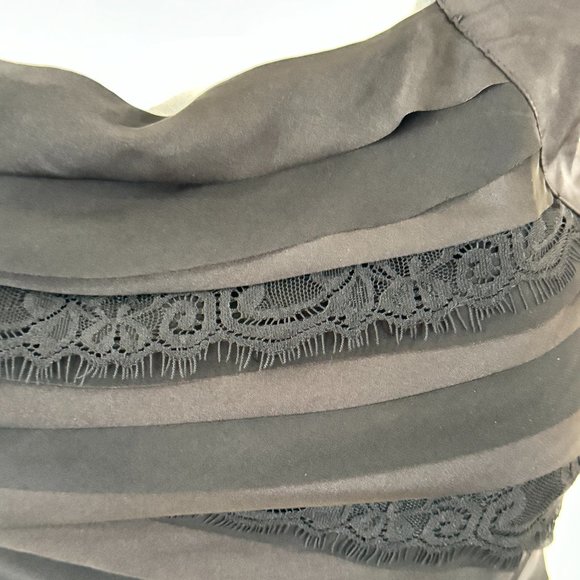 WHBM Black Tiered Halter Top - Picture 2 of 11